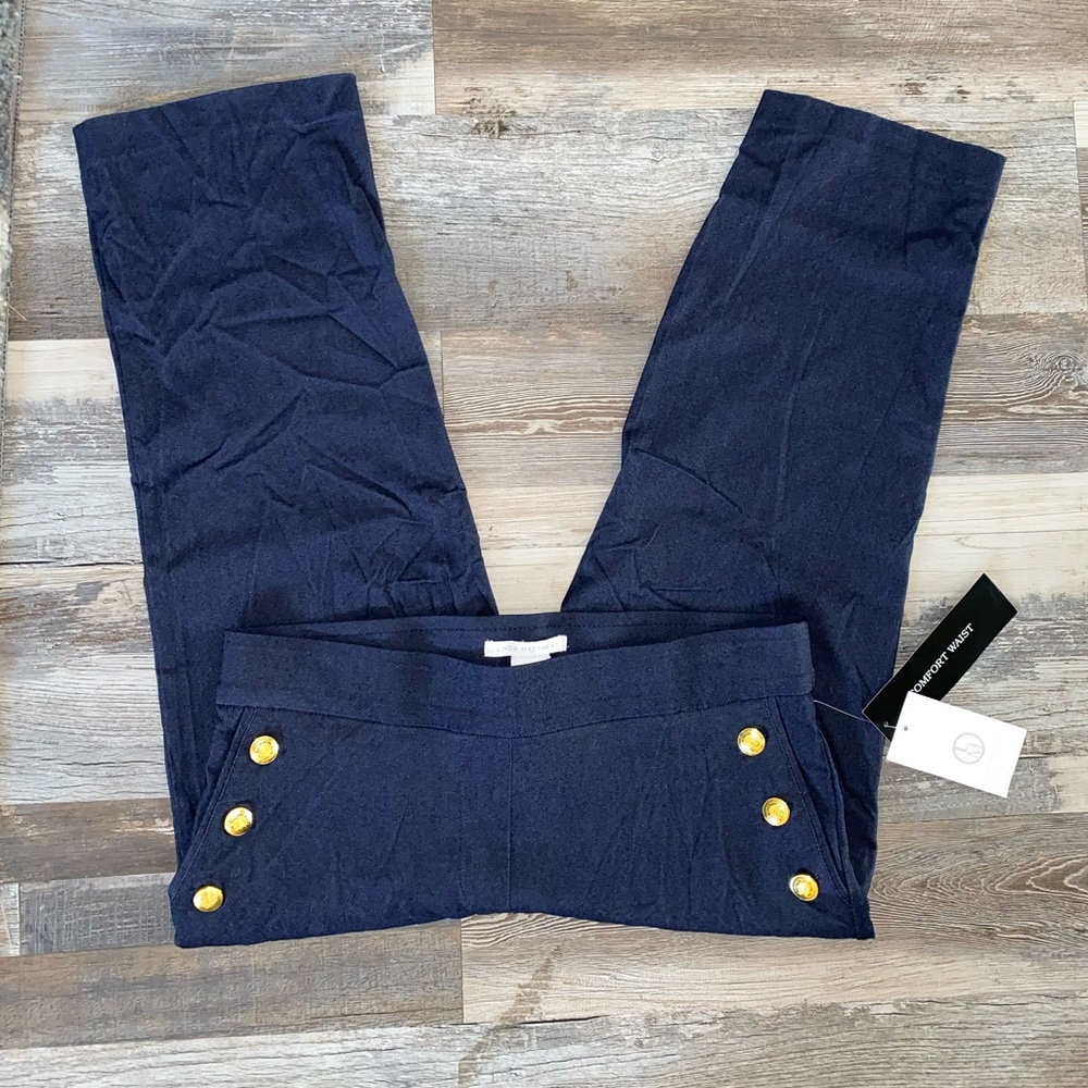New Linda Matthews Pull on Dress Capris
